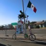 Uruguay v Mexico - how did this Mexican fan get that bike to South Africa?