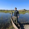 Out for a paddle in the Okavango Delta