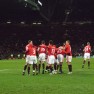 Manchester United celebrating a goal